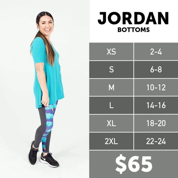 Lularoe Jordan workout leggings Size L - Picture 6 of 6